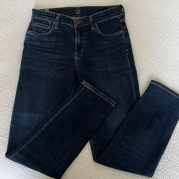 Citizens of Humanity Jeans Womens Size 26 Blue Rocket Crop High Rise Skinny NWOT - Picture 3 of 11